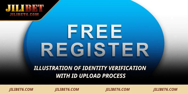 Illustration of identity verification with ID upload process