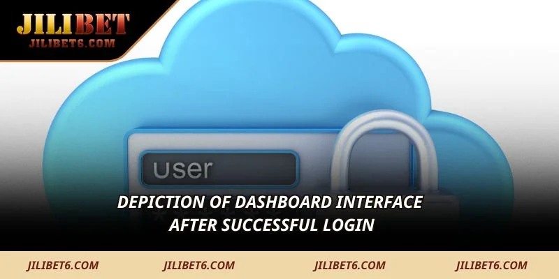 Depiction of dashboard interface after successful login