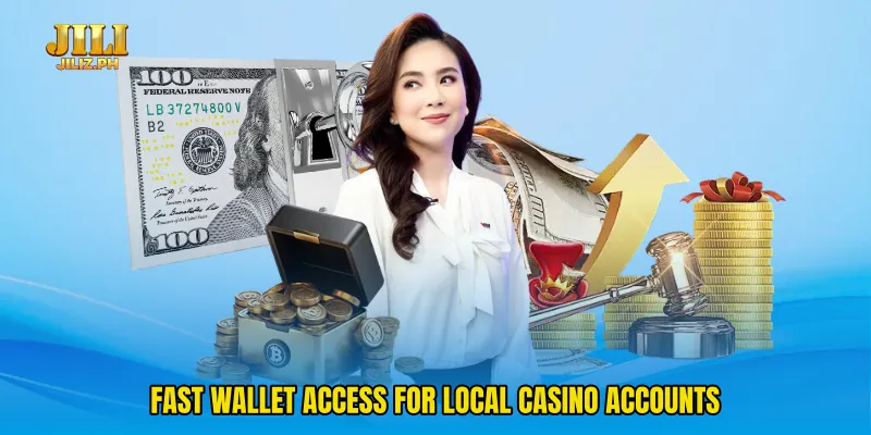 Fast wallet access for local casino accounts